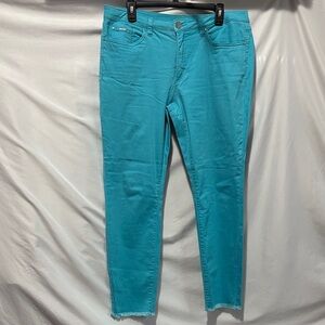 Vibrant Teal Skinny Jeans for Women